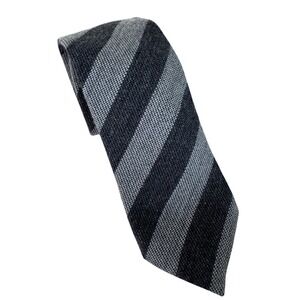 Proper Cloth Grey‎ Striped Wool Tie